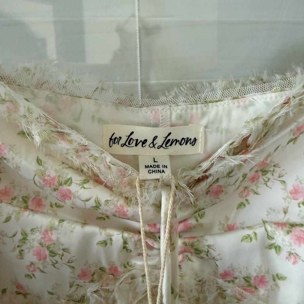 NWT For Love & Lemons Chania Floral Print Mini Dress - Picture 4 of 5